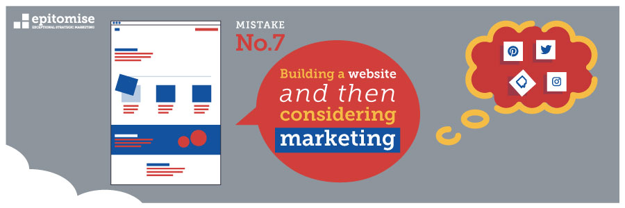 Building a website then considering marketing infographic